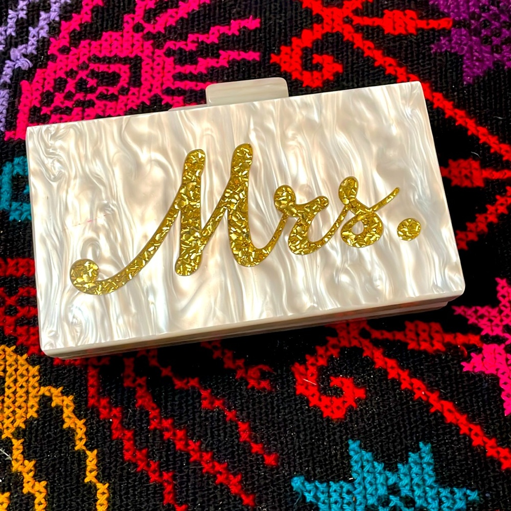 Mrs Acrylic Clutch